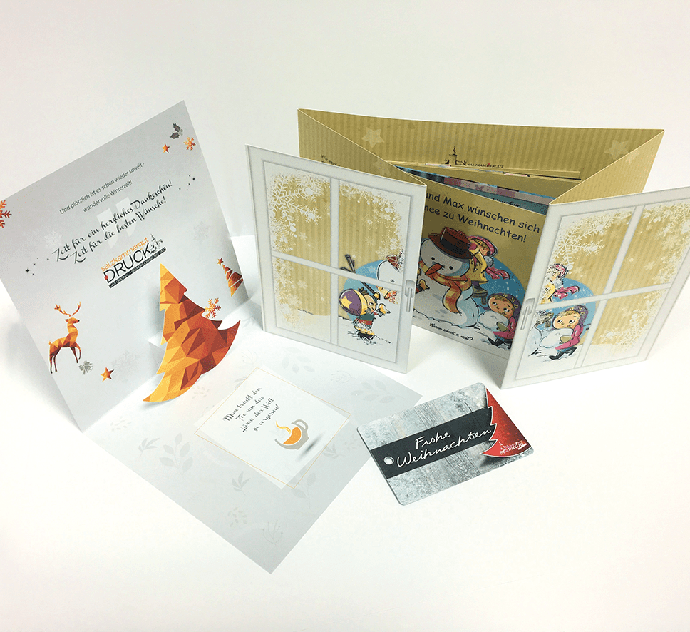 So entstehen kreative Weihnachtskarten für Unternehmen